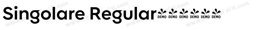 Singolare Regular字体转换